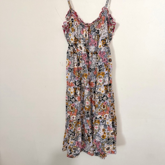 Natural Life Avery Boho Floral Midi Dress SIZE SMALL - Picture 7 of 7